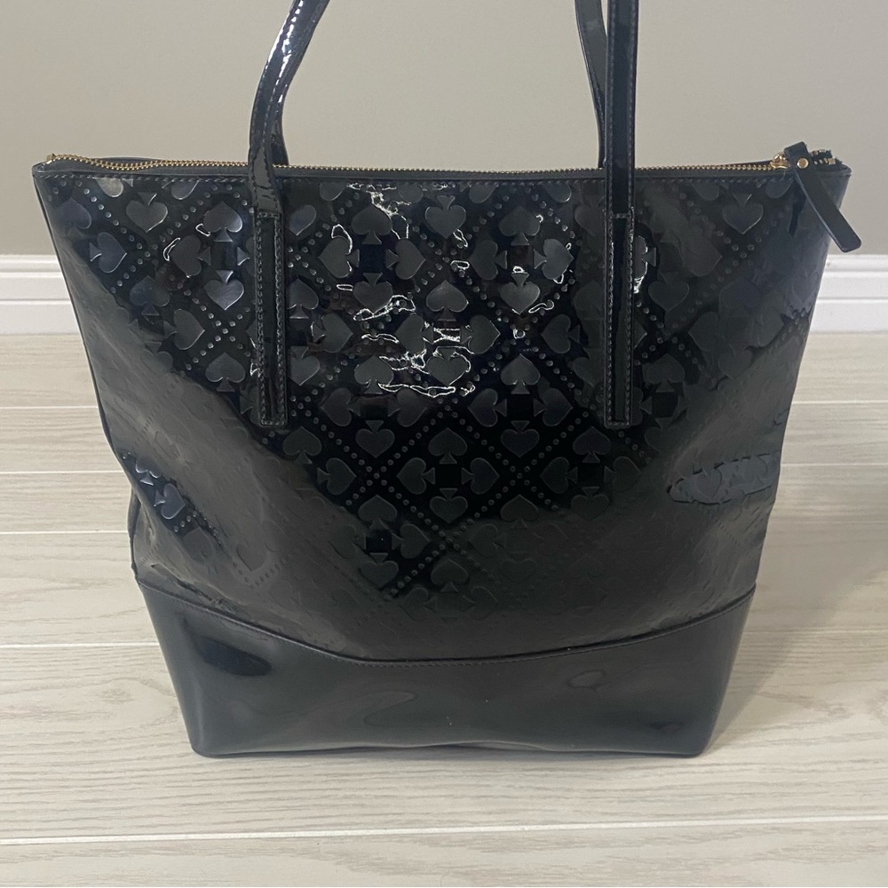 *Kate Spade Black patent leather shoulder tote bag - Picture 3 of 15